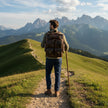 Genuine Premium Leather Multi Functional Hiking Backpack