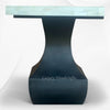 Geometric Bone Inlay Round Dining Table Black 3