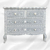 Grace Bone Inlay 4 Drawer Dresser Black Grey