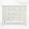 Grace Mother of Pearl Inlay 4 Drawer Dresser White