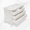 Grace Mother of Pearl Inlay 4 Drawer Dresser White 2
