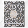 Grey Mother Of Pearl Inlay Floral 3 Drawer Console Table 2