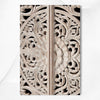 Handcarved Lombok Entryway Cabinet White Wash 6