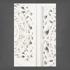 Handcarved Lombok Media Unit 2 Door White 5