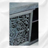 Handcarved Lombok Media Unit 3 Door Indigo Blue 5