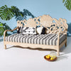 Handcarved Lotus Daybed Natural 1