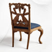 Handcarved Menagerie Rabbit Dining Chair Brown Set of 2 4