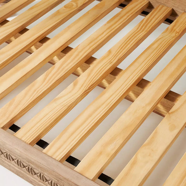 Handcarved Ezana Canopy Daybed Natural