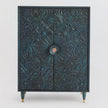 Handcarved Gulliver Armoire Indigo