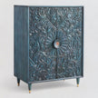 Handcarved Gulliver Armoire Indigo