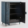 Armoire Gulliver sculptée à la main Indigo
