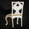 Handcarved Menagerie Owl Dining Chair White Set of 2 2