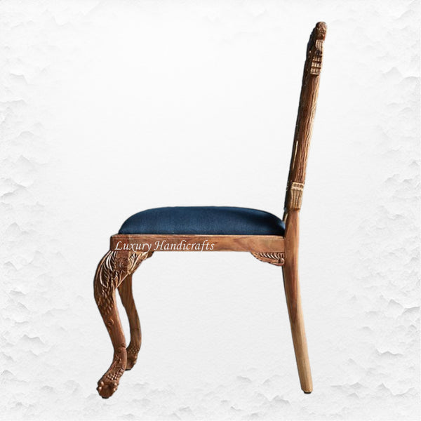 Handcarved Menagerie Woodpecker Dining Chair Brown Set of 2