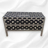 Hazel Bone Inlay 2 Drawer Sideboard Black 4