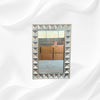 Hermes Silver Metal Embossed Wall Mirror 4