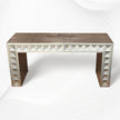 Talitha Silver Metal Embossed Console 4