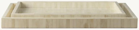 Full Bone Inlay Rectangle Tray Set