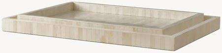 Full Bone Inlay Rectangle Tray Set