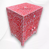 MOP Inlay Floral Cabinet 2 Door Red