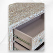 Milk Chocolate Mother Of Pearl Inlay 3 Drawer Chest Floral 4