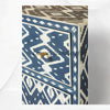 Ikat Bone Inlay Entryway Cabinet Blue 5