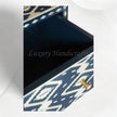 Ikat Bone Inlay Entryway Cabinet Blue 6