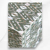 Ikat Design MOP Inlay Bedside 2 Drawer Pepper Leaf 4