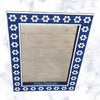Buy Indigo Blue Bone Inlay Zahra Mirror