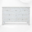Best lvory mother of pearl inlay chest of 7 drawer 6