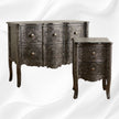 Jaden Antique Black Metal Embossed 6 Drawer Chest 3