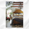 Jaden Antique Brass Embossed Bed 6