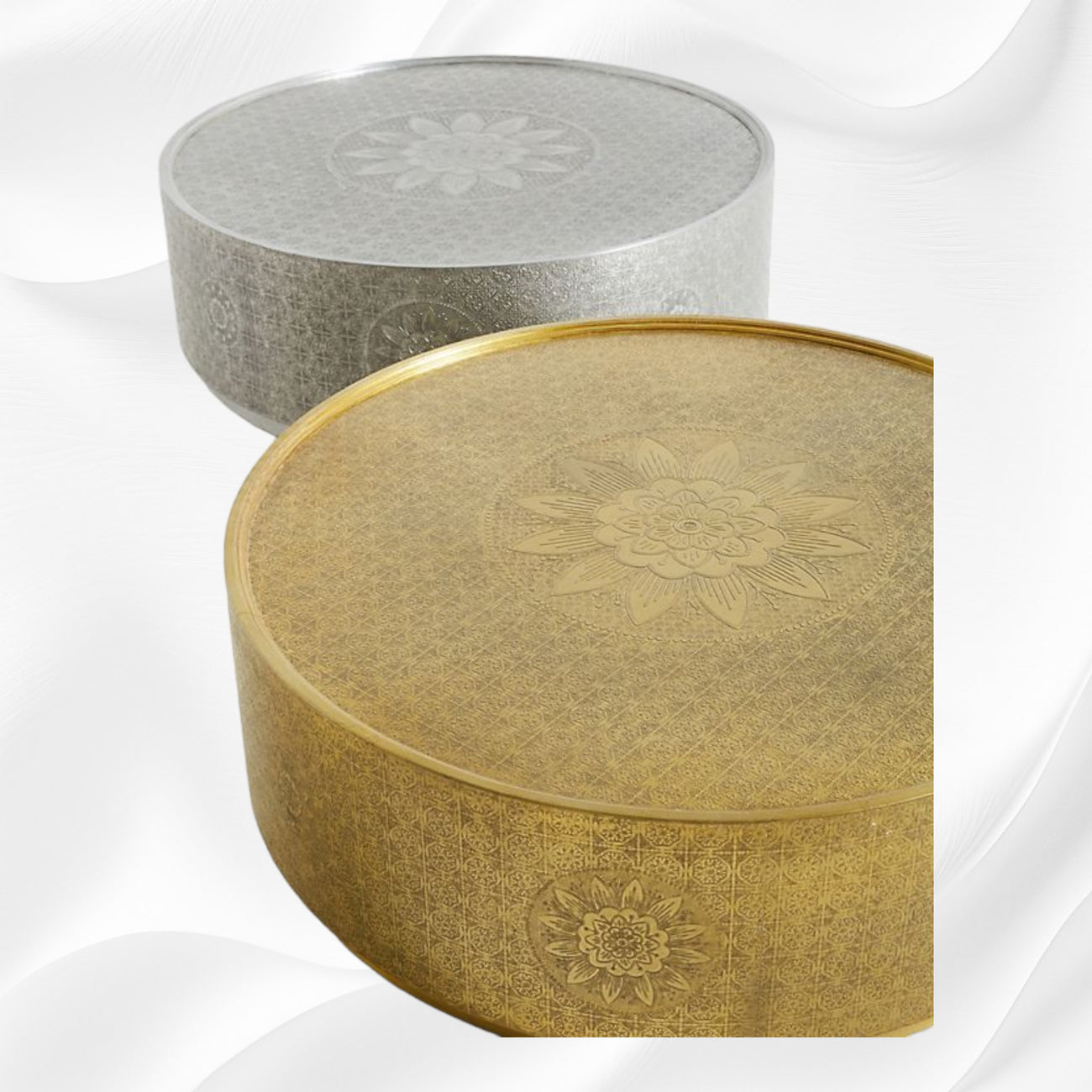 Buy Brass Silver CoffeeTables | Center Tables Online At Best Deal ...