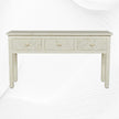 Joy White Bone Inlay Geometric 3 Drawer Console 1