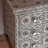 Kaleidoscope Bone Inlay Chest of 3 Drawers Black 4