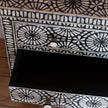 Kaleidoscope Bone Inlay Chest of 3 Drawers Black 5