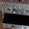 Kaleidoscope Bone Inlay Chest of 4 Drawers Black 3