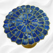 Lapis Lazuli Marigold Brass Accent Table 1