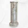 Lara Thikri Glass Inlay Accent Table White 3