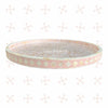 Large Round MOP Inlaid Tray Floral Light Pink 5