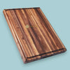Large Thick Edge Grain Walnut Wood Cutting Board with Non-Slip Feet