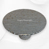 Layered Stripe Mother of Pearl Inlay Dining Table Black 5