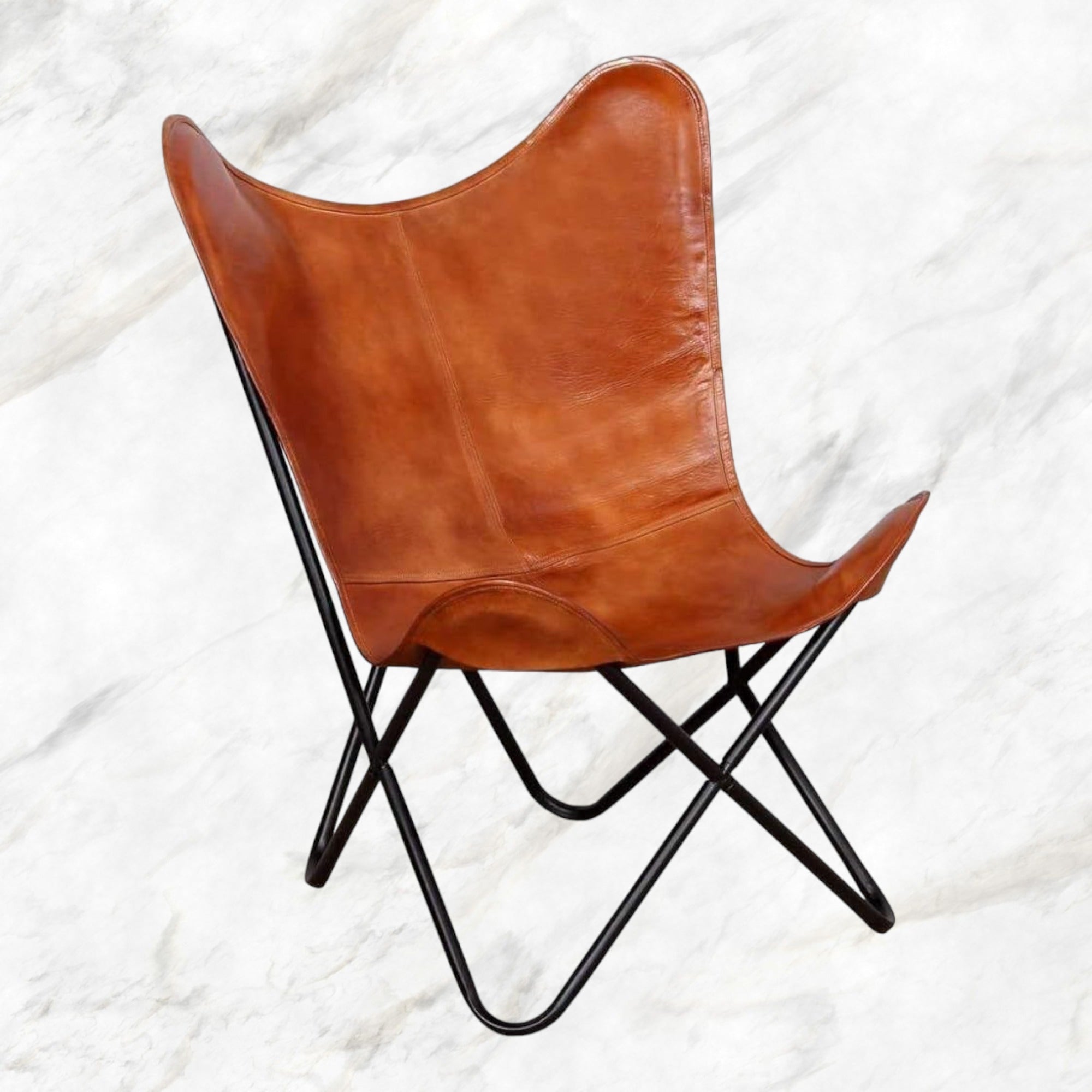 Kylo Leather Butterfly Chair