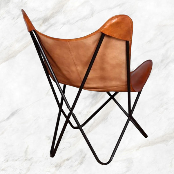 Kylo Leather Butterfly Chair