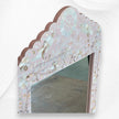 Light Pink Mother Of Pearl Inlaid Parrot Mirror 3