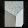 Lola Bone Inlay Square Side Table White 4