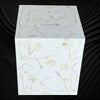 Lola Bone Inlay Square Side Table White 5