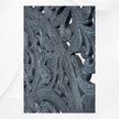 Lombok Handcarved 2 Door Wardrobe Indigo Blue 4