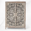 Lombok Handcarved 2 Door Wardrobe White Wash 2
