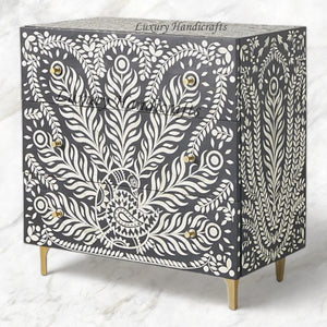 Lucienne Three Drawer Dresser Black