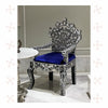 Lucy MOP Inlaid Carved Chair Black 2